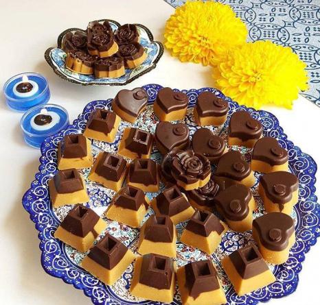 طرز تهیه شیرینی نخودچی شکلاتی